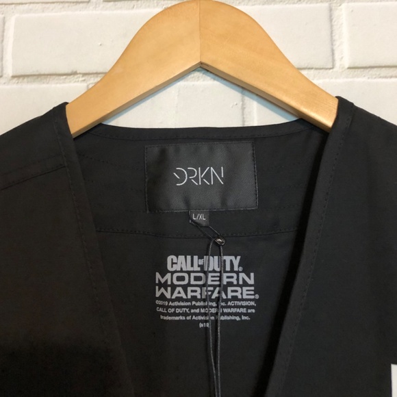 New Call of Duty Modern Warfare Activision Black DRKN Military Army Vest L-XL - Picture 12 of 12